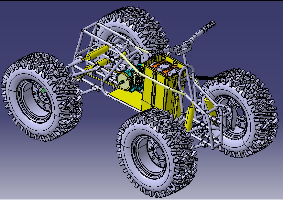 Concept CAD of the modified ATV