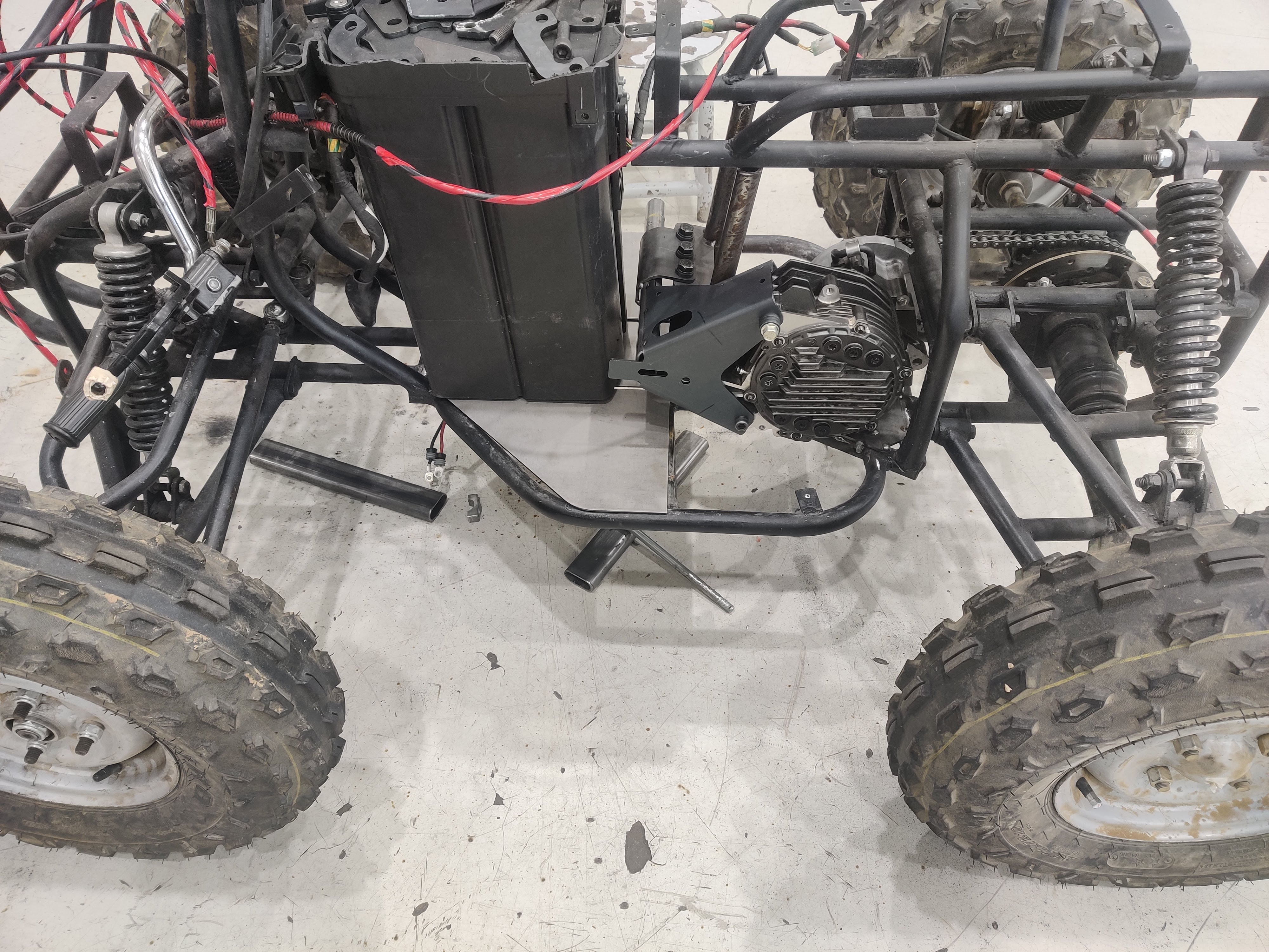 Frame modification for battery